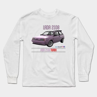 Lada 2108 Turbo Pink Long Sleeve T-Shirt